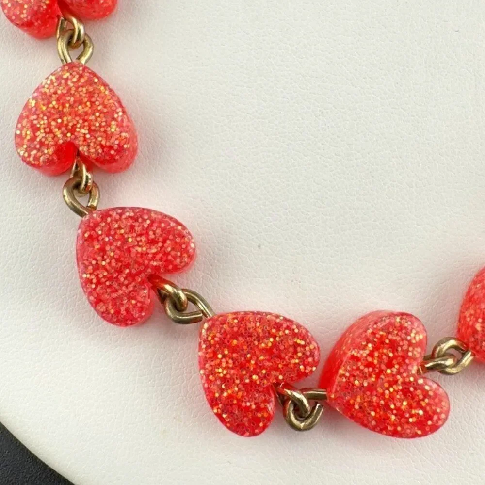 Two Crewcuts Girls Necklaces - Heart locket gold tone